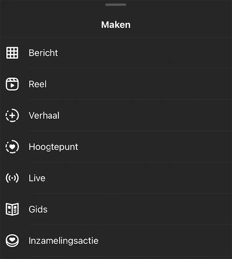 A screenshot of the Instagram Guide settings