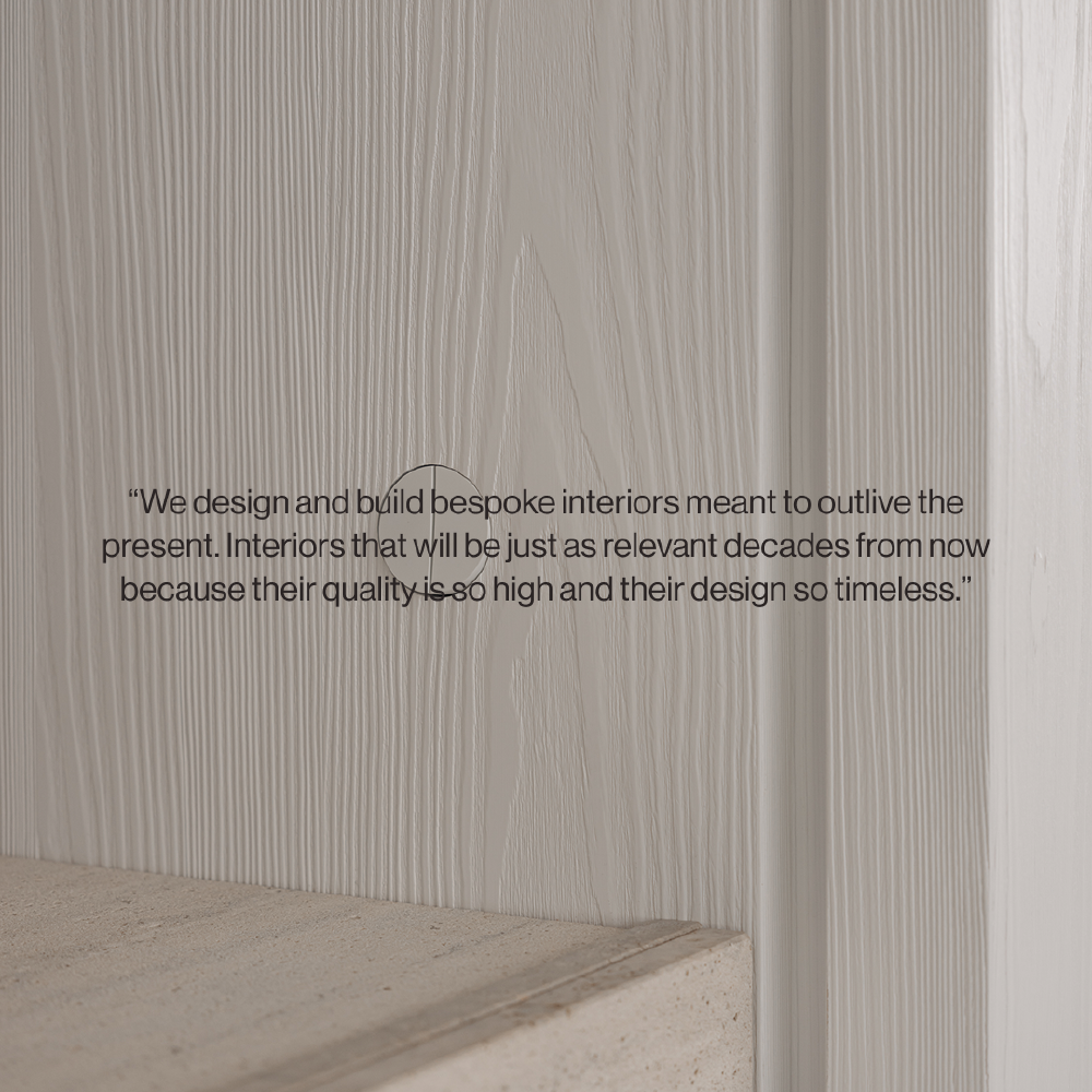 Advertentie van Format Furniture met een handgemaakte keuken