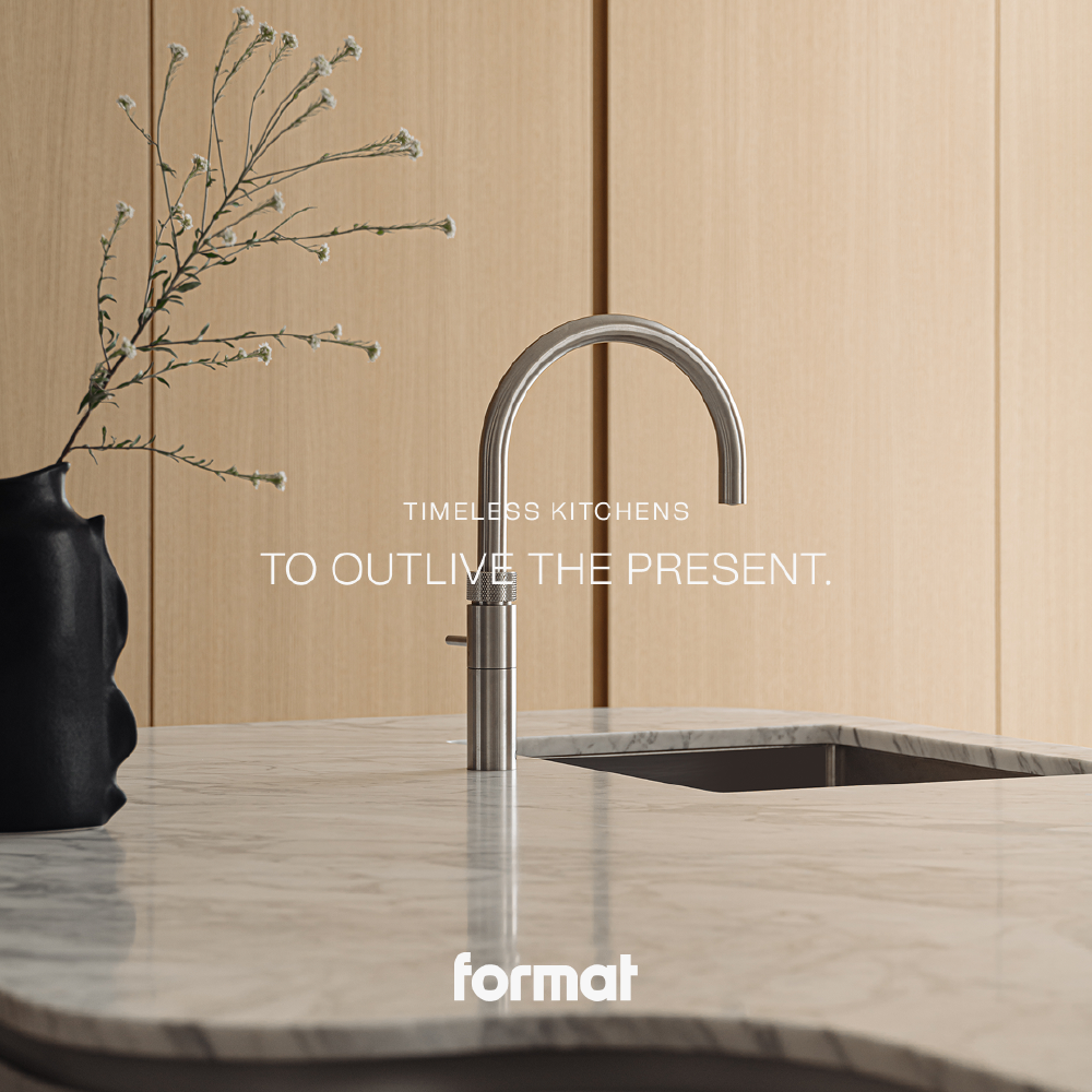 Advertentie van Format Furniture met een woonruimte