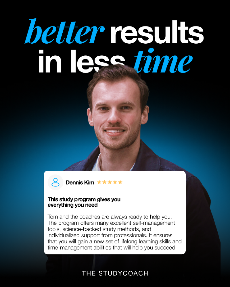 Testimonial-advertentie van The Study Coach