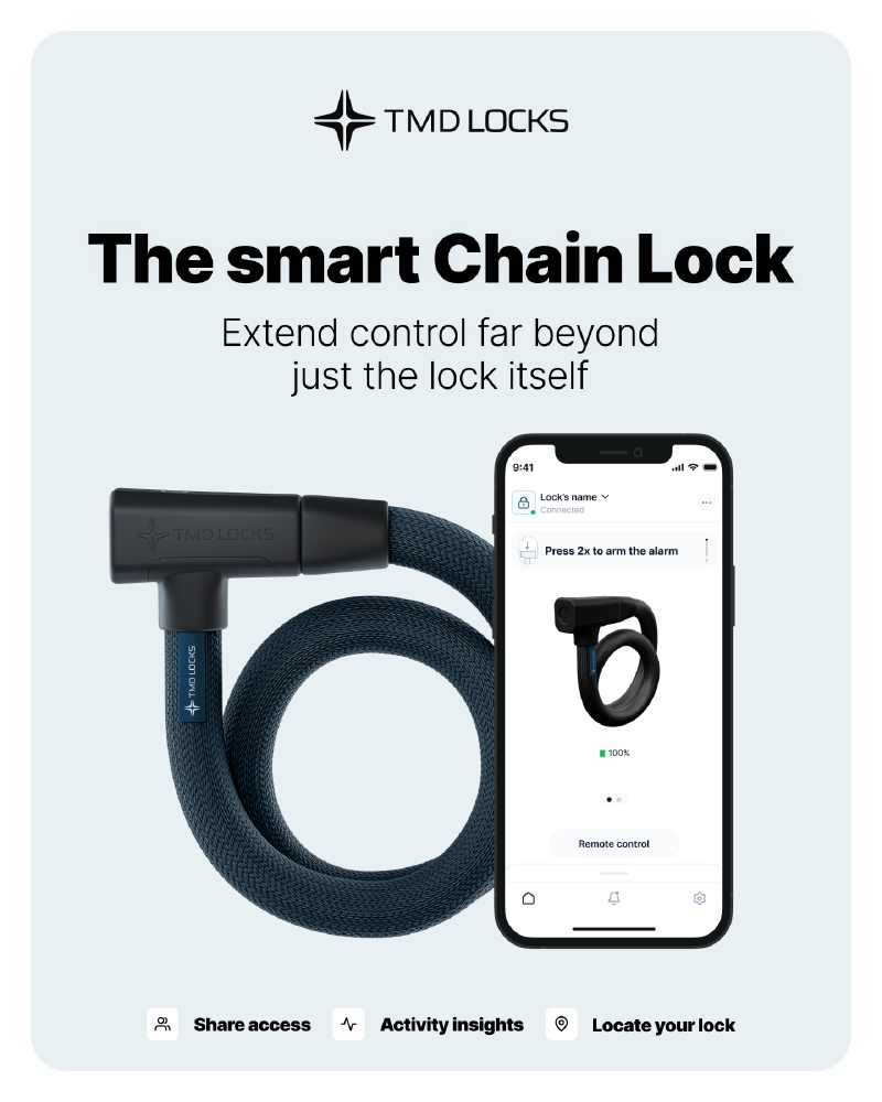 Advertentie van TMD Locks in staand formaat